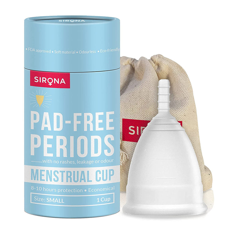 [Australia] - Sirona Reusable Menstrual Cup Small | Reusable Period Cup | Tampon and Pad Alternative | for Beginners & Teenagers Small (Pack of 1) 