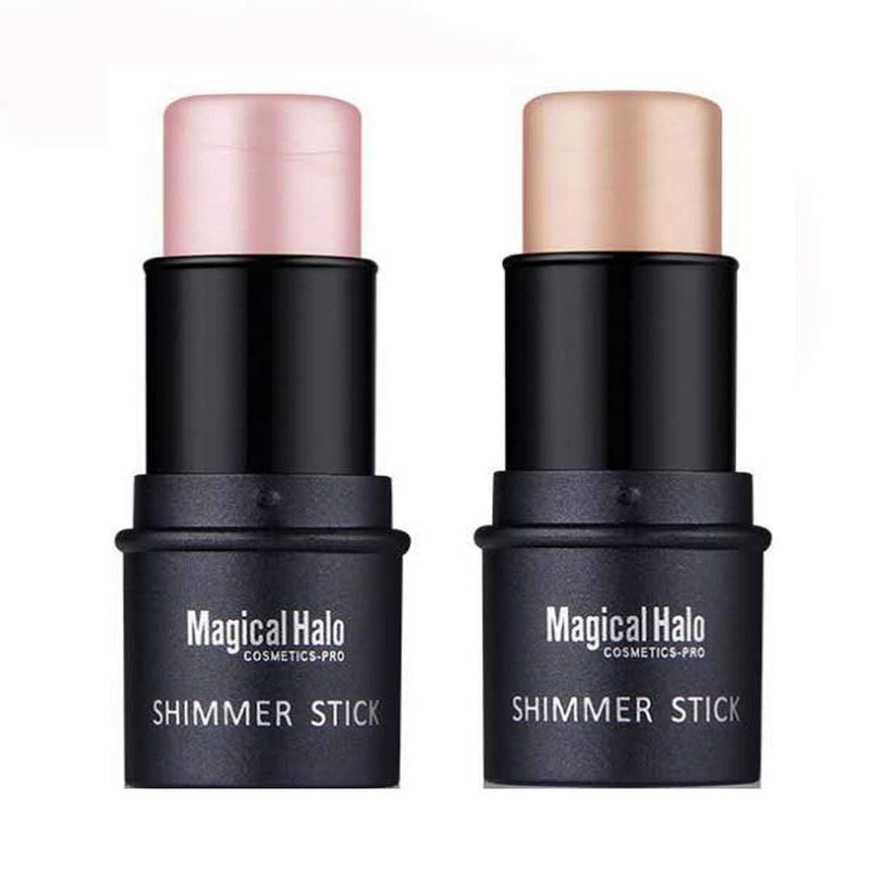 [Australia] - Highlighter Stick, NICEFACE Shimmer Cream Powder Waterproof Light Face Cosmetics ( 2 colors ) 