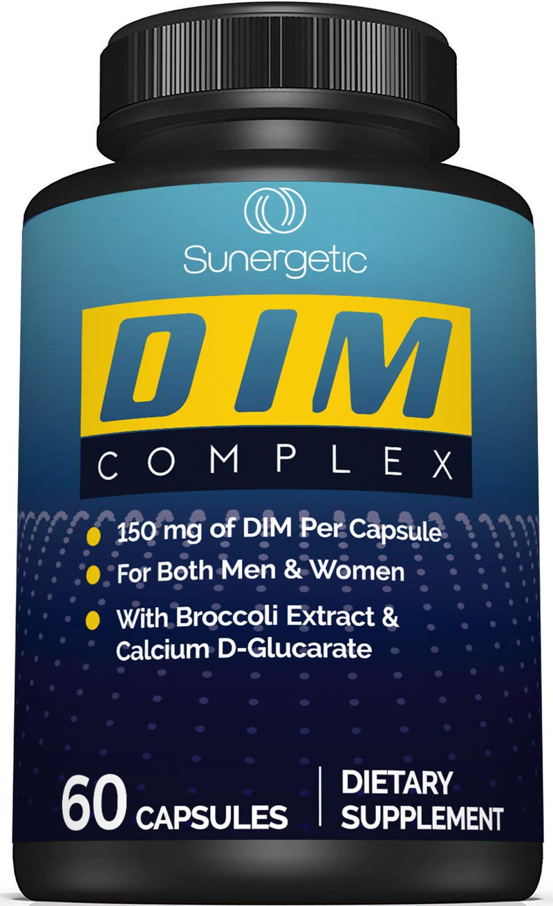[Australia] - Premium DIM Supplement–Includes 150mg of DIM (diindolylmethane), Broccoli, Calcium D-Glucarate & Bioperine- DIM Capsules for Men & Women–DIM Complex for Menopause Support & Balance - 60 DIM Capsules 