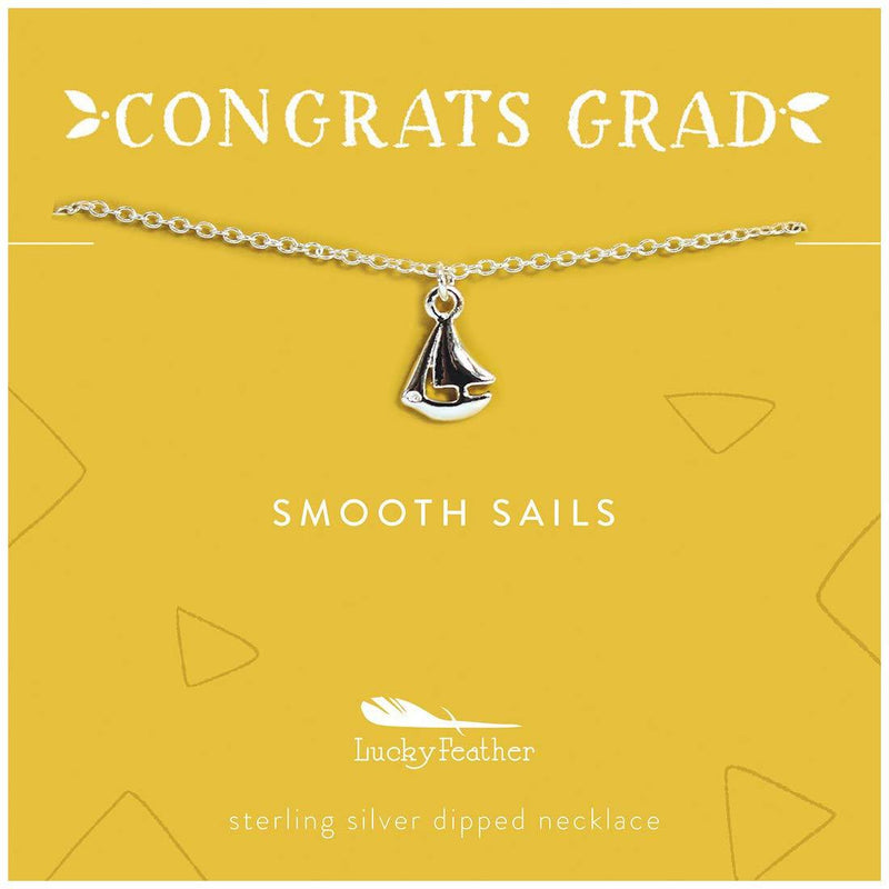 [Australia] - Lucky Feather "Congrats Grad Graduation Gift Necklaces Sweet Sails 