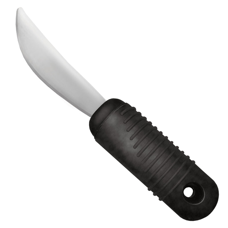 [Australia] - Rehabilitation Advantage Easy Grip Rocker Knife with Built-up Handle, Black 