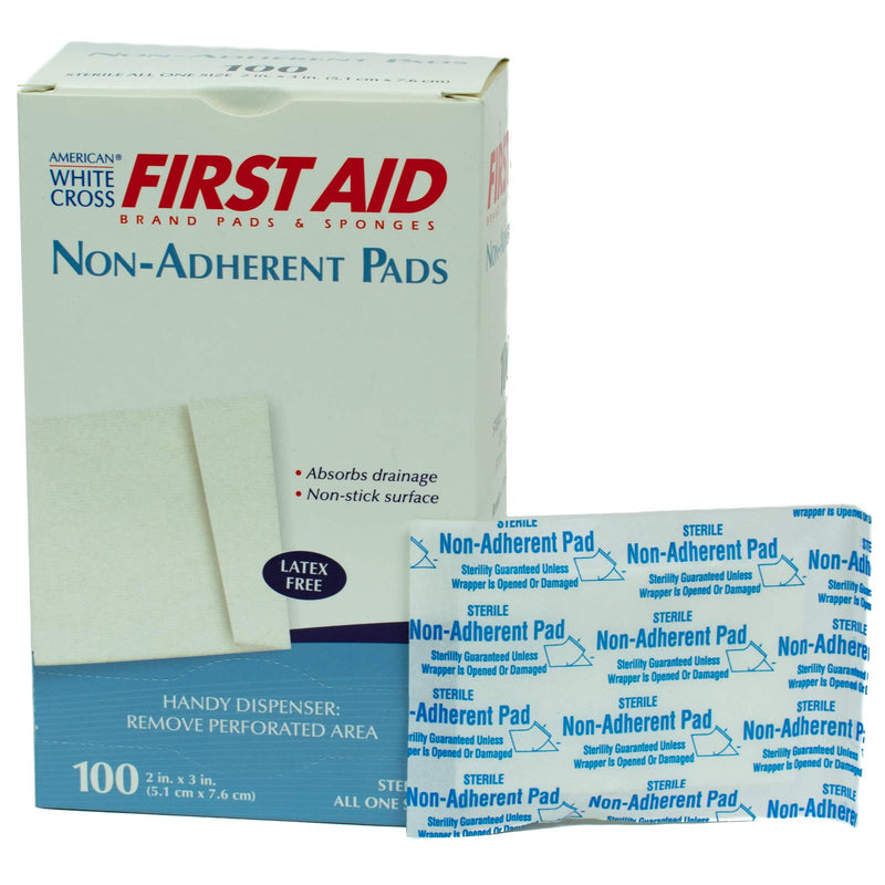 [Australia] - Economy Non-Adherent Pads, 2" x 3", Box of 100 