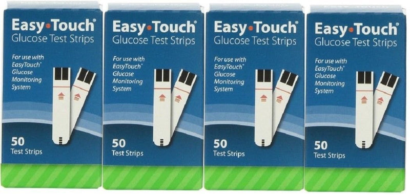 [Australia] - Easy Touch Blood Glucose Diabetic Test Strips Box of 50 CT (Bundle of 4) 