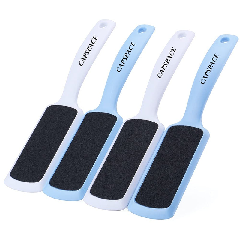 [Australia] - 4 Pcs Pedicure Foot Rasp Foot File Callus Remover Dead Skin & Double-Sided Foot Scrubber Foot Files Kit Heel Scraper Foot Scrub Care Tool to Remove Rough Cracked Corns Smoothing Hard Skin 4 Count (Pack of 1) 