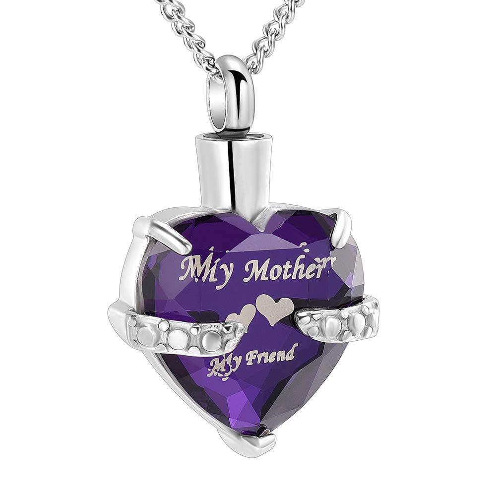 Crystal Cremation Urn Necklace or Keychain with Charm-fillab