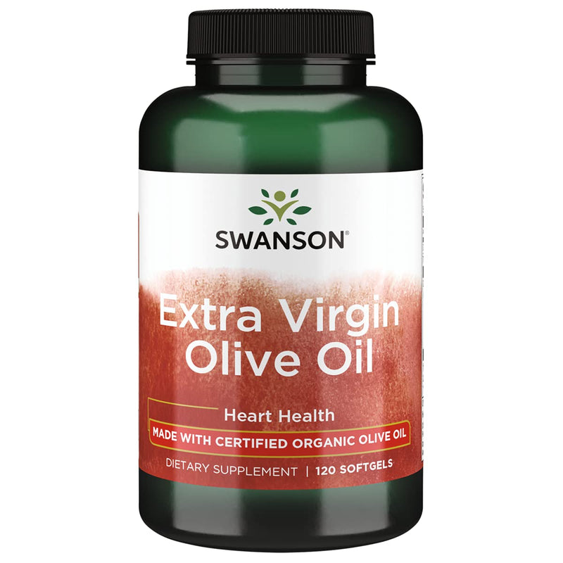 [Australia] - Swanson With Certified Organic Extra Virgin Olive Oil Cold-Pressed 1000 Milligrams 120 Sgels 1 