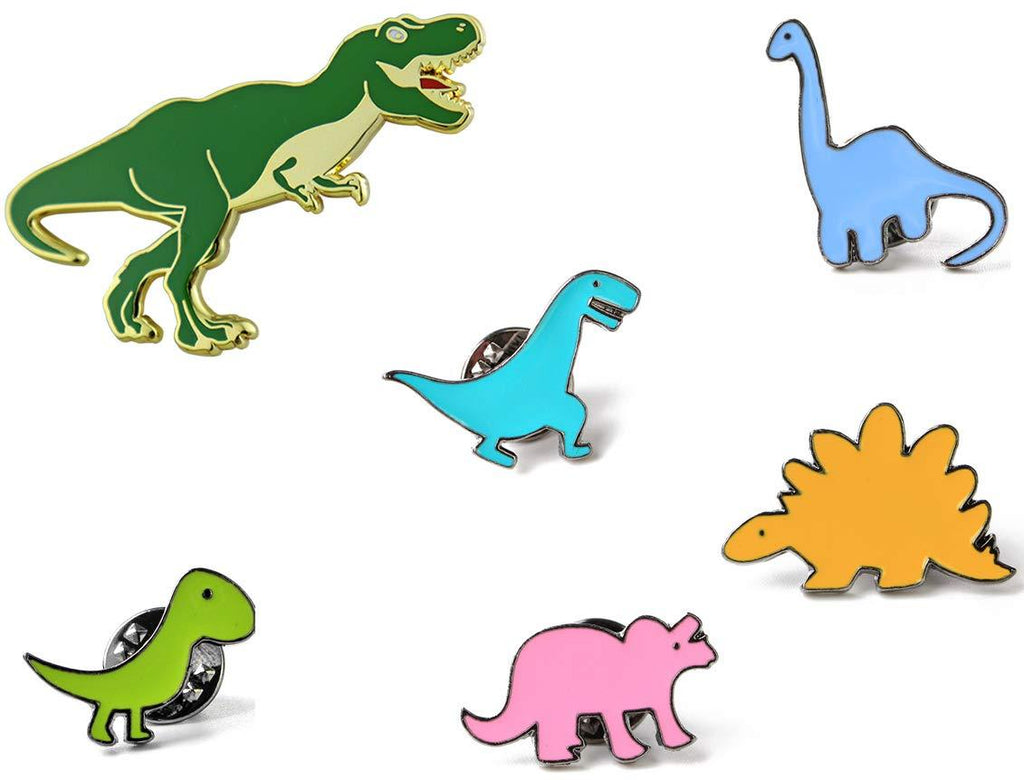 [Australia] - Dinosaur Pins for Backpacks Jurassic Dinosaur Enamel Pin Set Cute Enamel Pins 