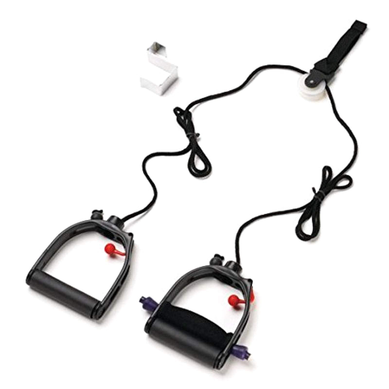 [Australia] - Physical Therapy Aids 50924 Lifeline Multi-Use Shoulder Pulley, Black, Deluxe, With Metal Bracket Door Attachment 