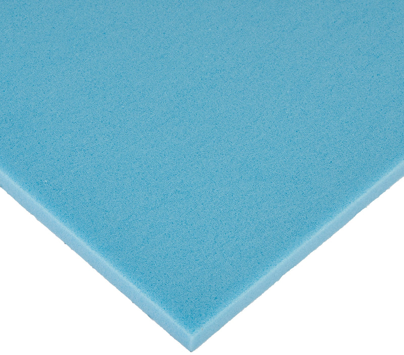 [Australia] - Economy Memory Foam Sheet, 1/2" x 20" x 36", Blue, Non-Adhesive 