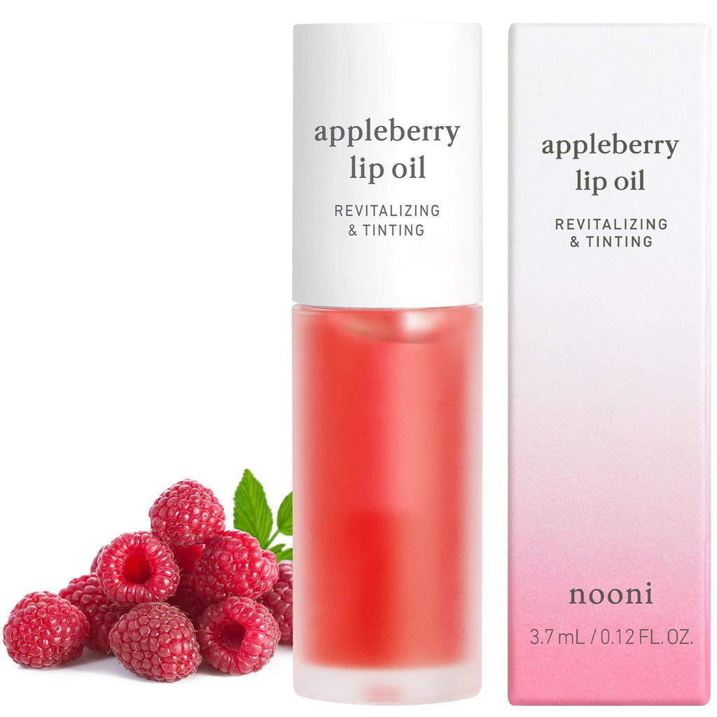 [Australia] - NOONI Appleberry Lip Oil | Korean Lip Oil To Soothe Dry Lips | Skincare, Vegan, Cruelty-free, PETA Certified, Paraben-free, Mineral-Oil free 
