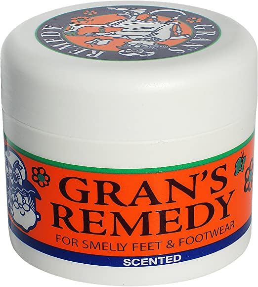 [Australia] - Gran's Remedy Shoe Deodorizer and Foot Odor Eliminator Powder for Men, Women, and Kids, Absorb Sweat and Moisture, Neutralize Smelly Odors (Scented, Tub (1.76 oz)) Scented Tub (1.76 oz) 