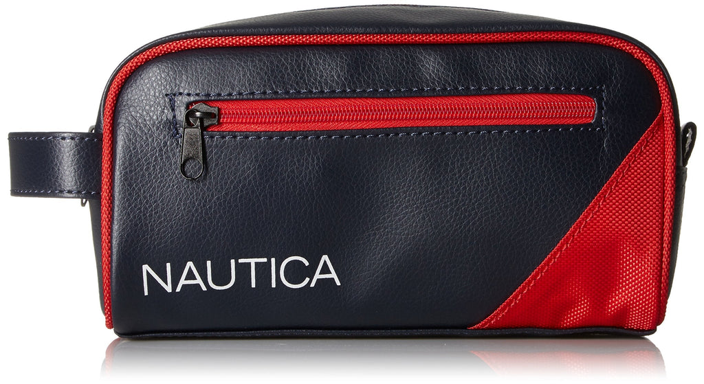 [Australia] - Nautica Men's Top Zip Travel Kit Toiletry Bag Organizer 