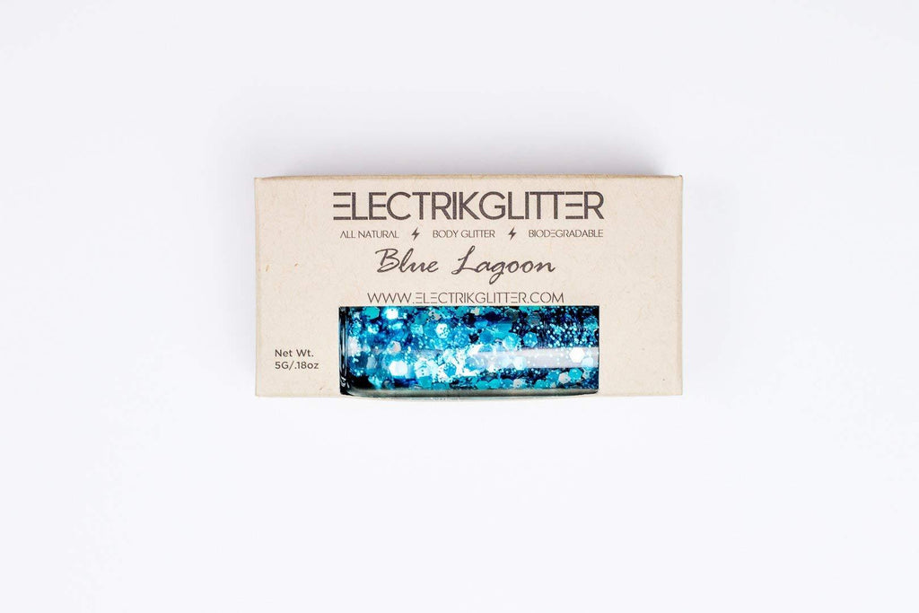 [Australia] - Eco Friendly Biodegradable Body Glitter for Hair Glitter, Nail Glitter, Face Eyeshadow glitter, Rave accessories, Holographic glitter makeup (Blue Glitter) Blue 