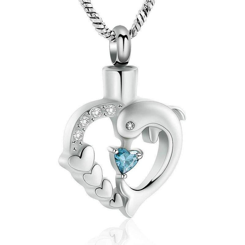 Crystal Heart Cremation Jewelry Memorial Urn Necklace for Ashes Stainless  Steel Ash Holder Pendant Keepsake Jewelry for Urns White