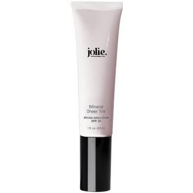 [Australia] - Jolie Mineral Sheer Tint SPF 20 Oil Free - Face Tinted Moisturizer - Hydration - Coverage - Sunscreen- Mineral Formula - Vegan (Alabaster) Alabaster 