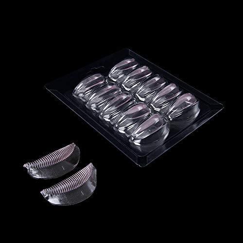 [Australia] - Okdeals 5 Pairs Eyelash Lift Perm Silicon Curler Pads/Shields/Rods with Embedded Ridges 