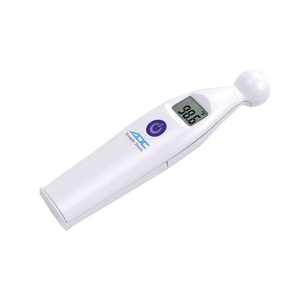 [Australia] - ADC427QEA - American Diagnostic Corp Adtemp Temple Touch 6 Second Conductive Thermometer, 4-2/3 x 1-1/6 x 1, Dual Scale, 1.5V Battery 