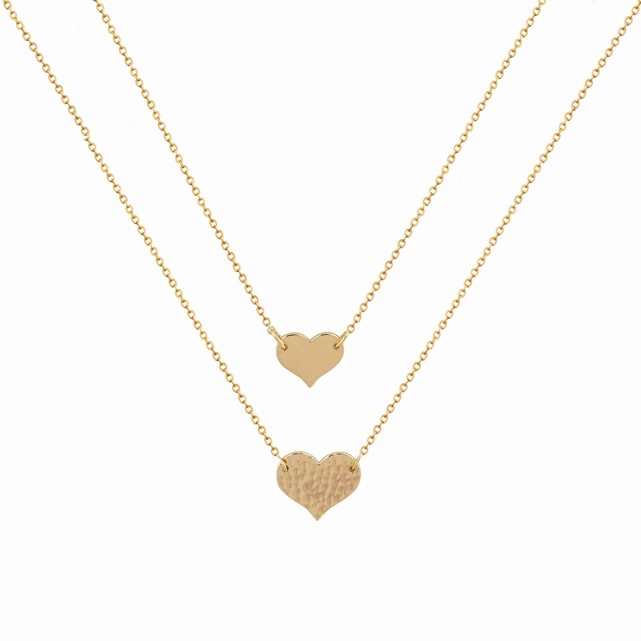 Mevecco layered deals heart necklace