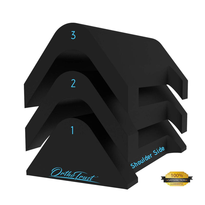 [Australia] - Zenith Cervical Traction Orthotic Chiropractic Neck Corrector 3-in-1 Device for Stretching Forward Head Posture Physical Therapy & Pain Relief Black 
