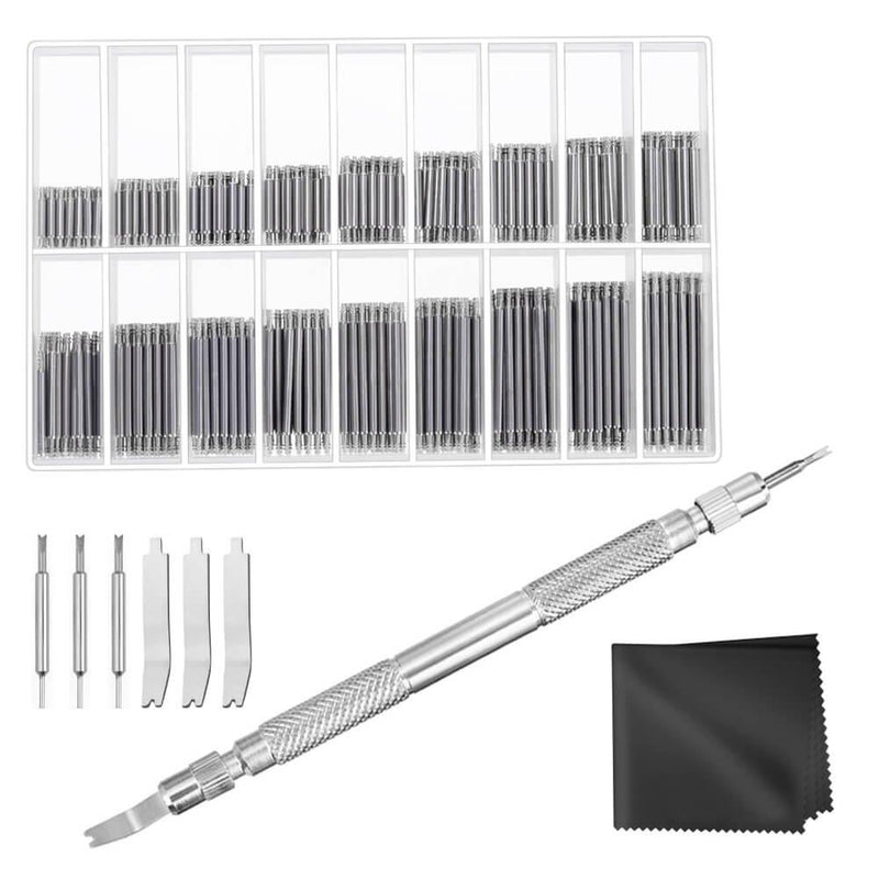 [Australia] - Anezus Watch Link Remover Kit with Spring Bar Tool Watch Band Tool and 360 Pcs Watch Strap Link Pins for Watch Repair and Watch Band Removal 