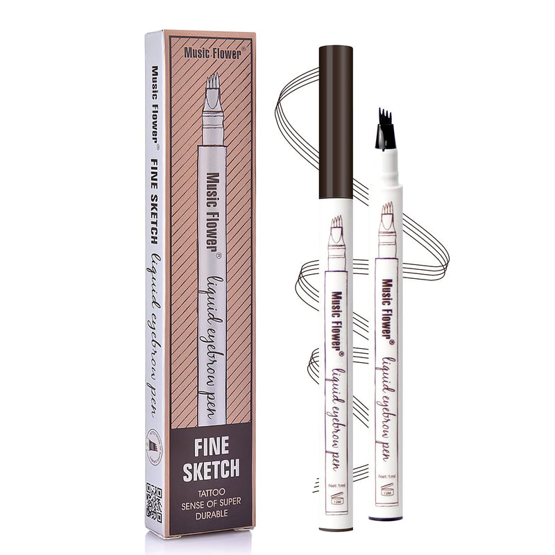 [Australia] - Tattoo Eyebrow Pen with Four Tips Long-lasting Waterproof Brow Gel and Tint Dye Cream for Eyes Makeup(1#Chestnut) 1#Chestnut 