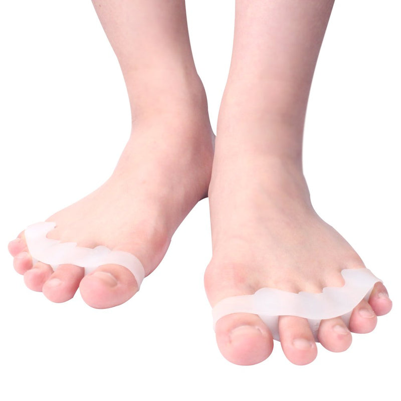 [Australia] - Silicone Toe Separators for Men & Women - Gel Toes Spacers & Stretcher for Pedicure Yoga Running Ballet Bunion Pain Relief 