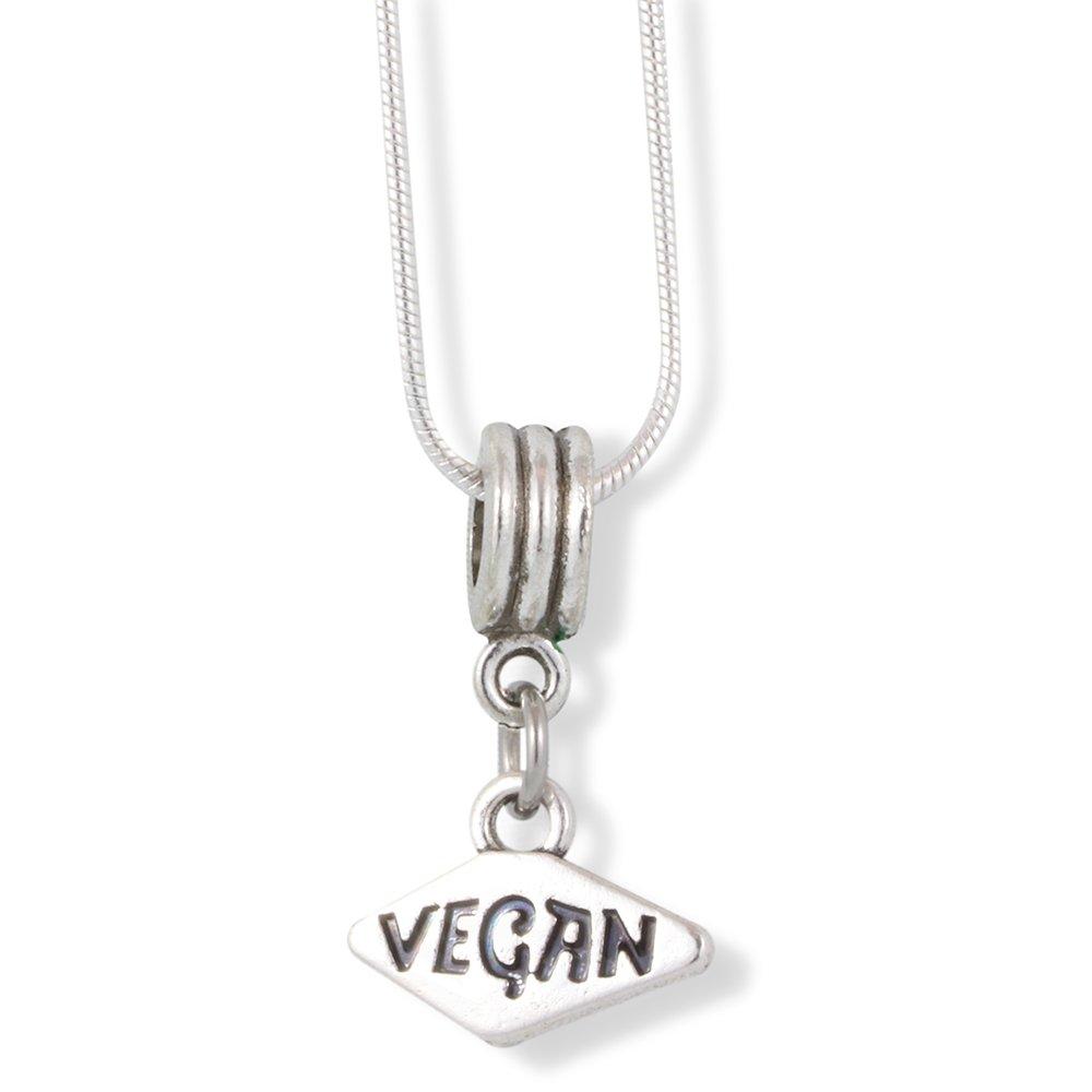 [Australia] - EPJ Vegan Necklace | Vegan Charm Snake Chain Pendant 