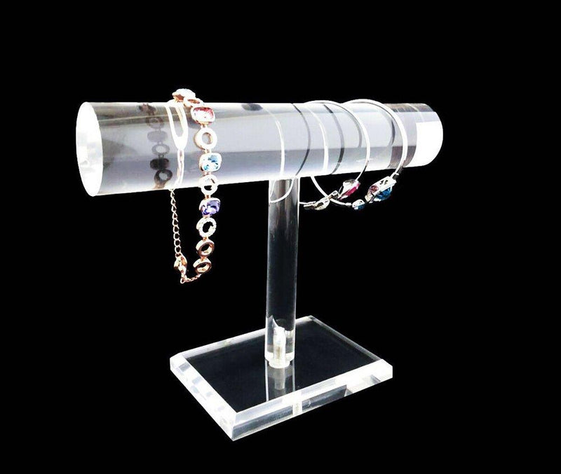 [Australia] - Jewelry Display Stands for Shows Premium Quality Clear T Bar Block Trade Store Exhibit Photo Prop Gallery Minimalist Style Contemporary Modern Design Unique Presentation T-Bar Stand 
