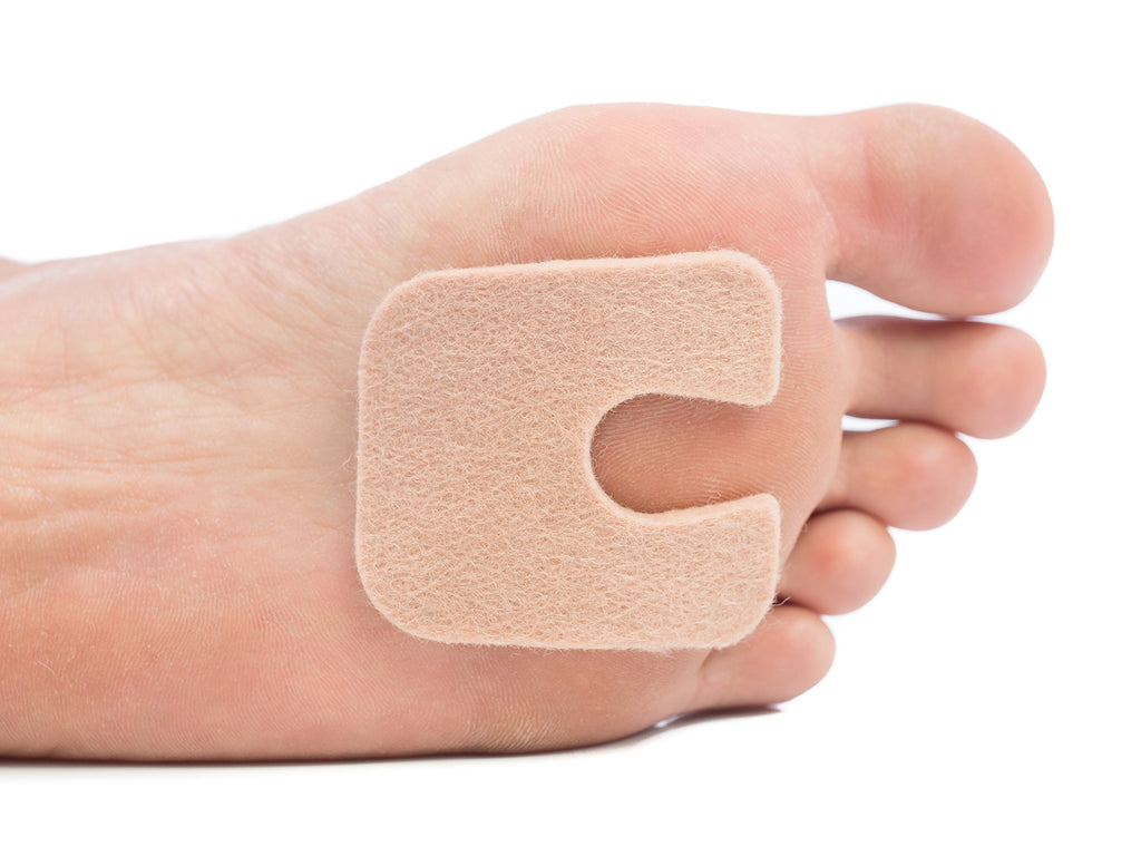 [Australia] - ZenToes U-Shaped Felt Callus Pads | Protect Calluses from Rubbing on Shoes | Reduce Foot and Heel Pain | Pack of 24 1/8” Self-Stick Pedi Cushions 