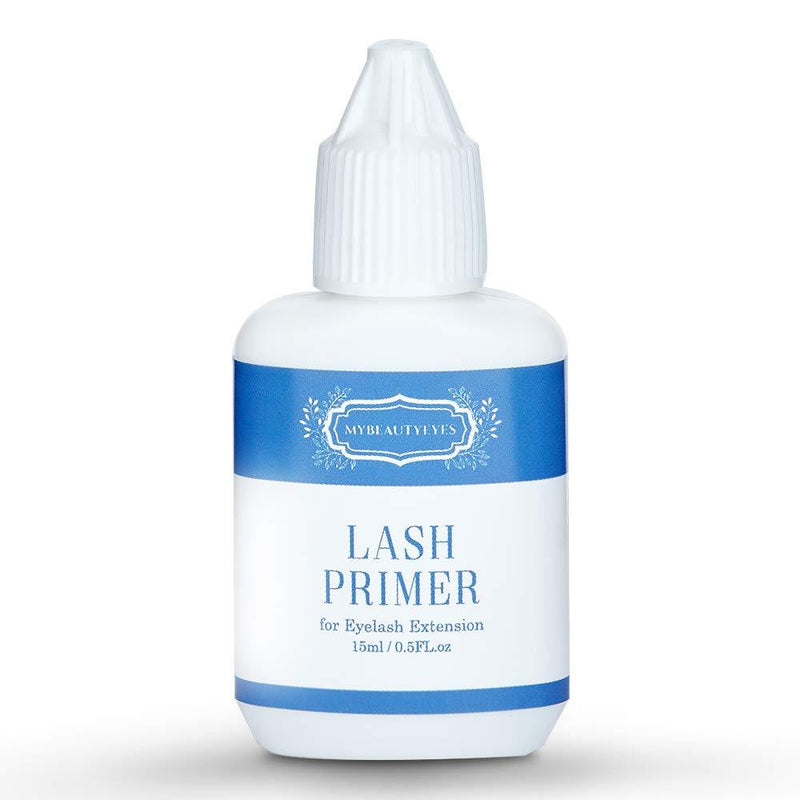[Australia] - Lash Primer for Eyelash Extension 0.5 FL/oz (15ml) / Pre-Treatment for Semi Permanent Eyelash/Easily Removes Proteins and Oils/Oil Free/Longer Extension Retention (0.5 FL/oz (15ml)) 0.5 FL/oz (15ml) 