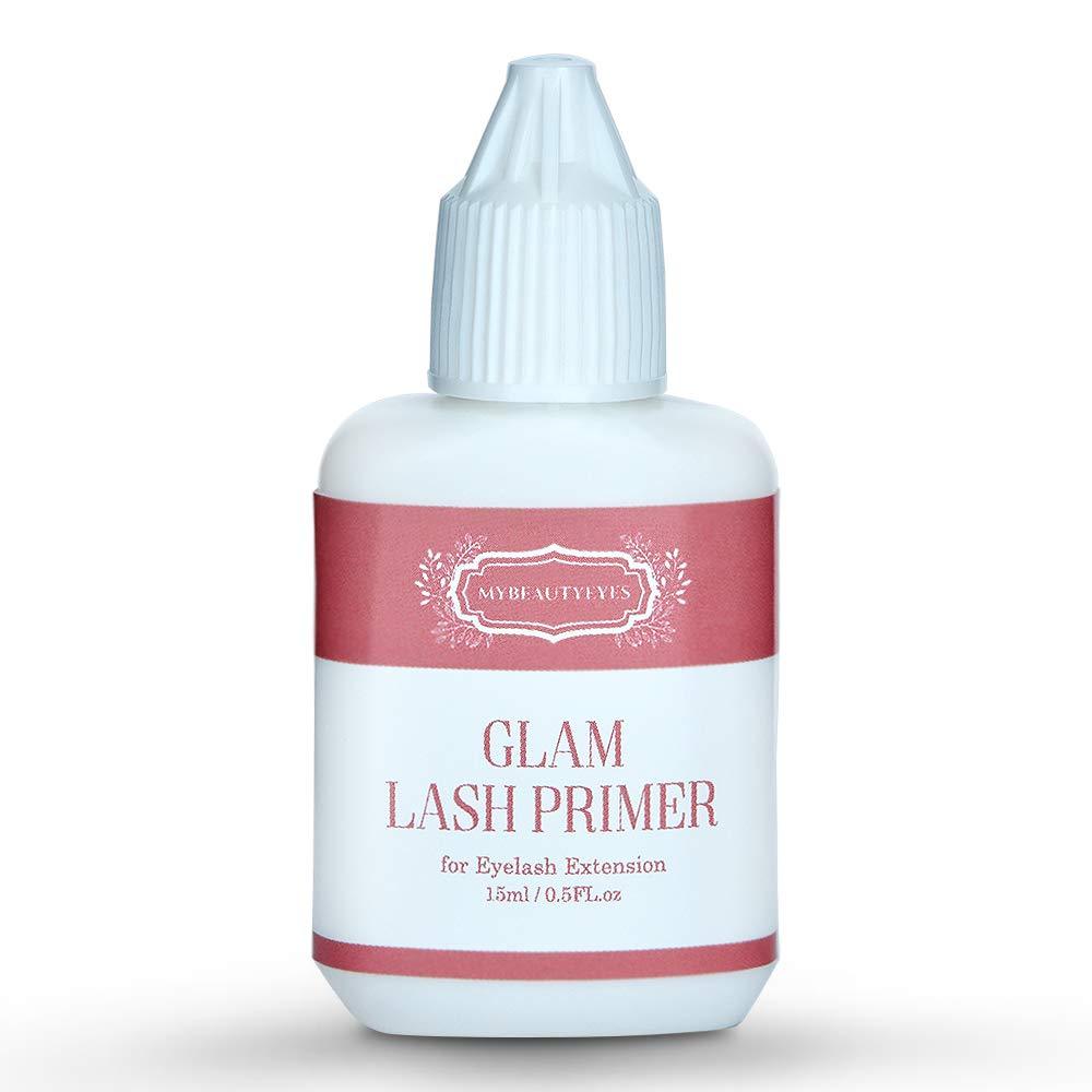 [Australia] - Eyelash Extension Glam Lash Primer 15 ml/Pre-Treatment for Semi Permanent Eyelash/Easily Removes Proteins and Oils/Oil Free/Longer Extension Retention (Transparent) Transparent 