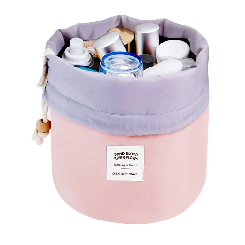[Australia] - Makeup Bag, YJQueen Travel Makeup Cosmetic Pouch Portable Handbag Toiletry Case Mini Makeup Train Case Cosmetic Bag Cosmetic Organizer Travel Accessories (Pink) Pink 
