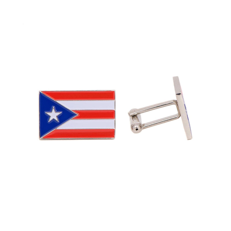 [Australia] - Desert Cactus Puerto Rico Rectangle State Flag Cufflinks Formal Wear Blazer for French Cuff Shirt (Cufflinks - Flag) 