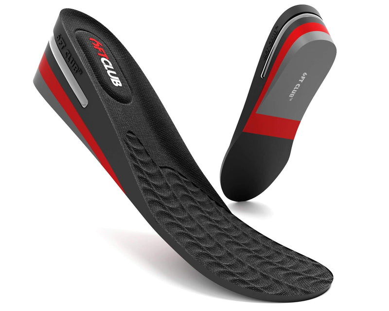 [Australia] - 6FT Original Invisible Height Increase Insole 3 Layers (2.35”+) Discreet Elevation Footwear Air Cushion Elevator Shoe Lifts Heel Inserts for Hi-Tops (US 7.5-11.5) 