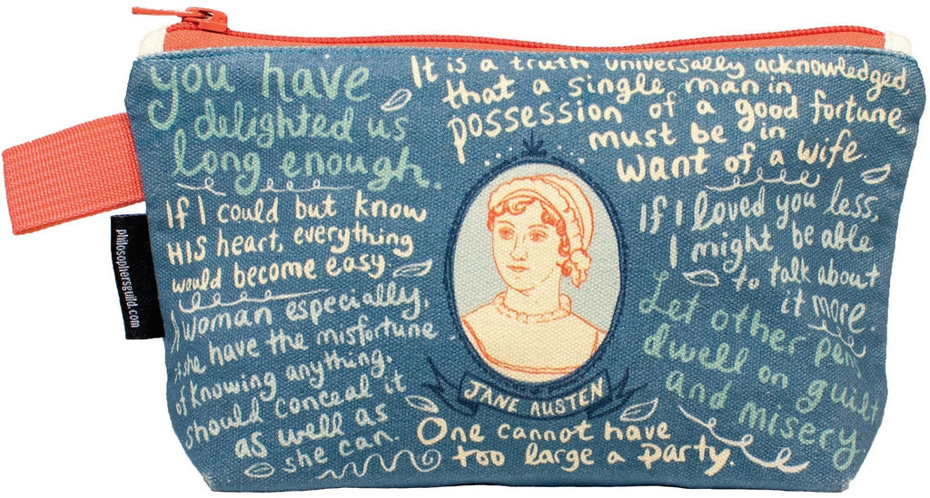 [Australia] - Jane Austen Bag - 9" Zipper Pouch for Pencils, Tools, Cosmetics and More 