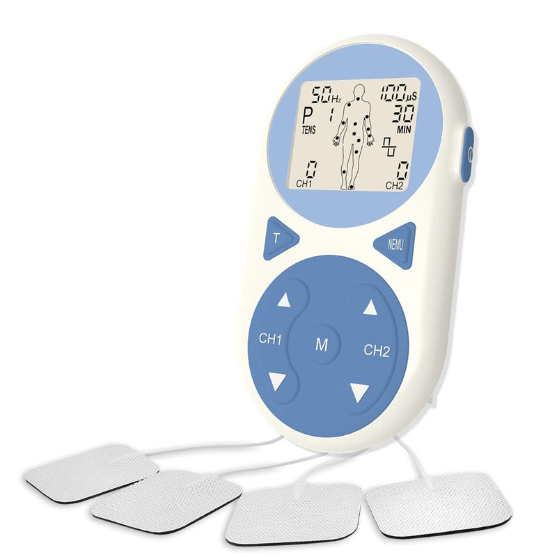 [Australia] - TENS Unit Muscle Stimulator EMS Pulse Massager 2020 Upgrade 3-in-1 Combination with Independent 2 Channels, 32 Preset&2 Manual Modes Professional Handheld Electrotherapy Device for Body Pain Relief 