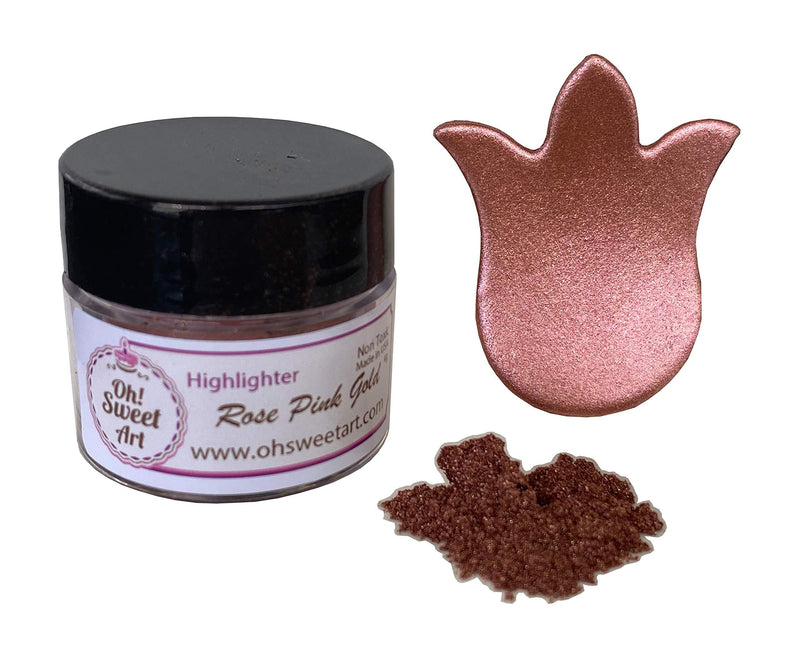 [Australia] - Rose Pink Gold Highlighter Dust (4 Grams Net. Container) by Oh Sweet Art Corp 