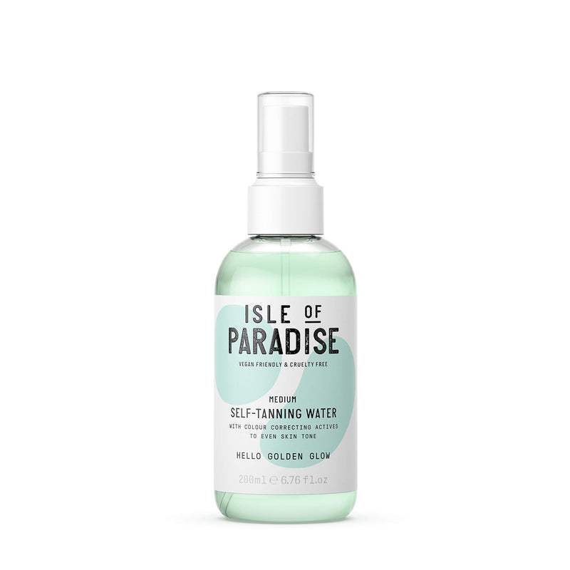 [Australia] - Isle of Paradise Fake Tan Water, Medium (200 ml) Hydrating Self Tanning Water, Natural Ingredients & Vegan 