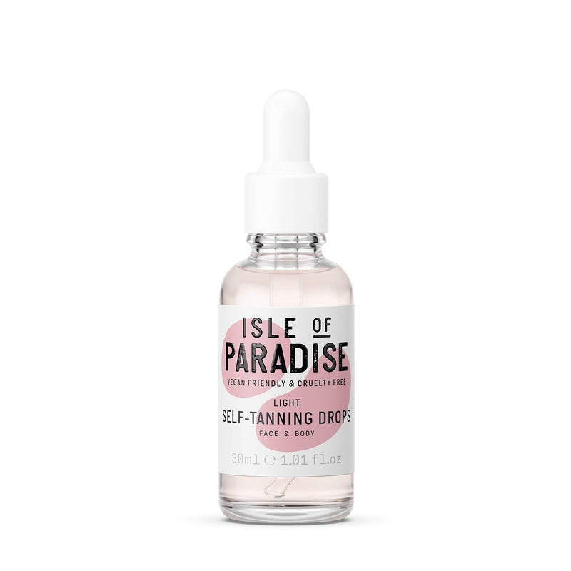 [Australia] - Isle of Paradise Fake Tan Drops Light (30 ml) Add Self Tanning Drops to Skin Care Natural Ingredients & Vegan 