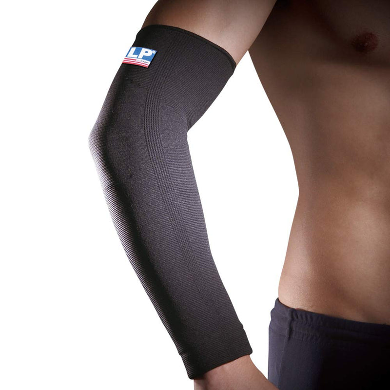 [Australia] - LP SUPPORT Elbow Support Sleeve - Compression & Pain Relief - Prevent Injury & Promote Recovery - Tennis and Golfers’ Elbow, Tendonitis - For Workouts, Sports & Weightlifting - Black/X-Large XL 