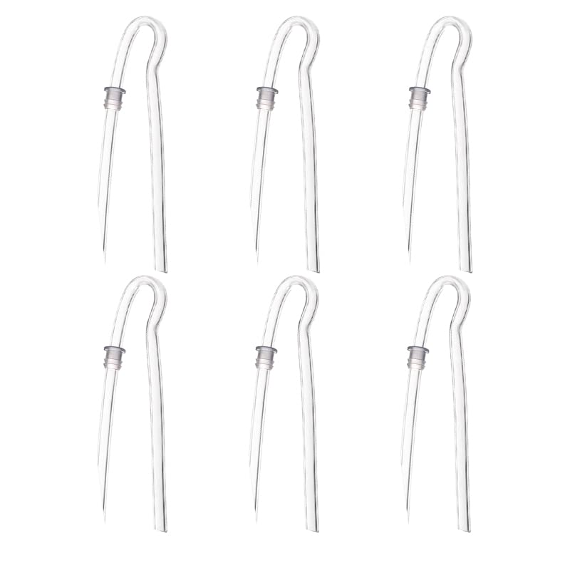 [Australia] - 6pcs/lot Size #13 Preformed Sound Tube BTE Earmold Hearing Aid Tubing (3.5 * 2mm with Tube Lock) 