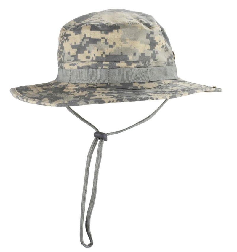 [Australia] - jffcestore Men's Camo Boonie Hat Fishing Sun Hat Wide Brim Bucket Hat with Adjustable Strap Acu 