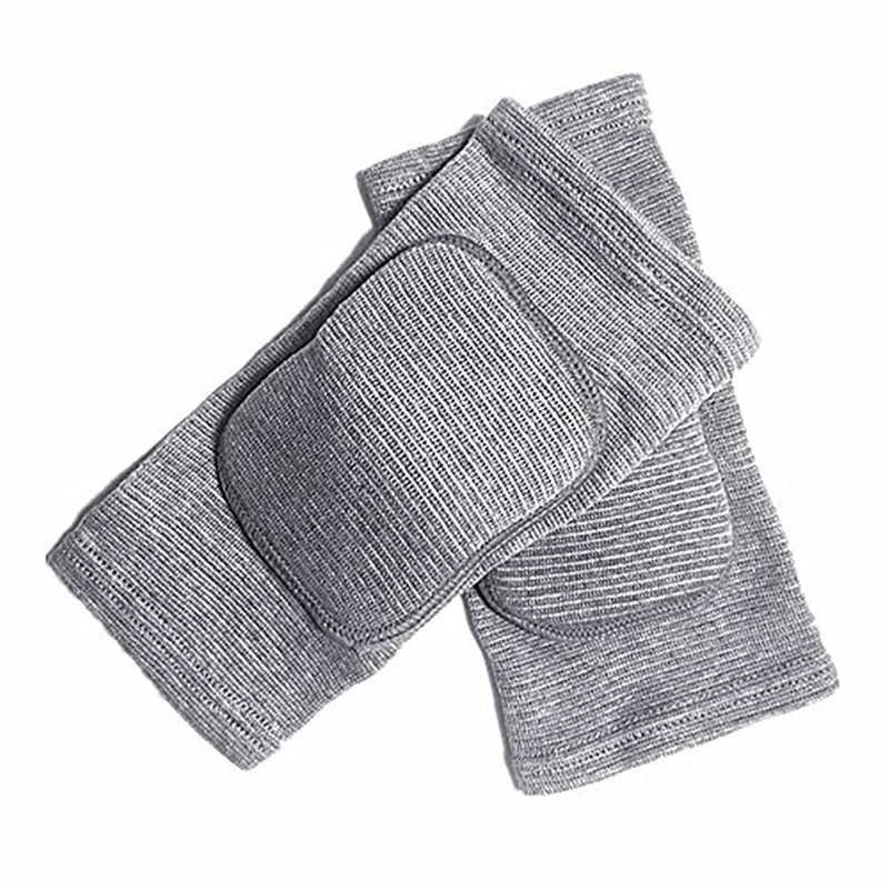 [Australia] - MINILUJIA 2PCS/Pair Children Elbow Pad Cover Tight Non-slip Sponge Sleeves Breathable Flexible Elastic Kid Elbow Brace Support Protector gray s 