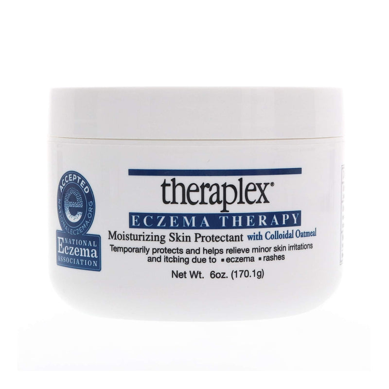 [Australia] - Theraplex Eczema Therapy (6 oz) - Moisturizing Skin Protectant with Natural Colloidal Oatmeal, Noncomedogenic, and Hypoallergenic, Fragrance-Free - National Eczema Association Seal of Approval 