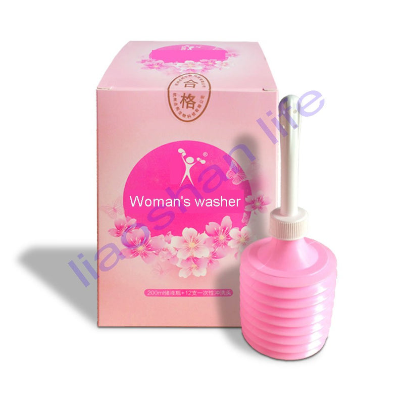 [Australia] - Wolfbeam Superior Portable Enema Douche Applicator Bottle, Enema Bulb Syringe,Vaginal cleaner Enema Cleanser& Vaginal Douche 200ml Capacity for Personal Health 
