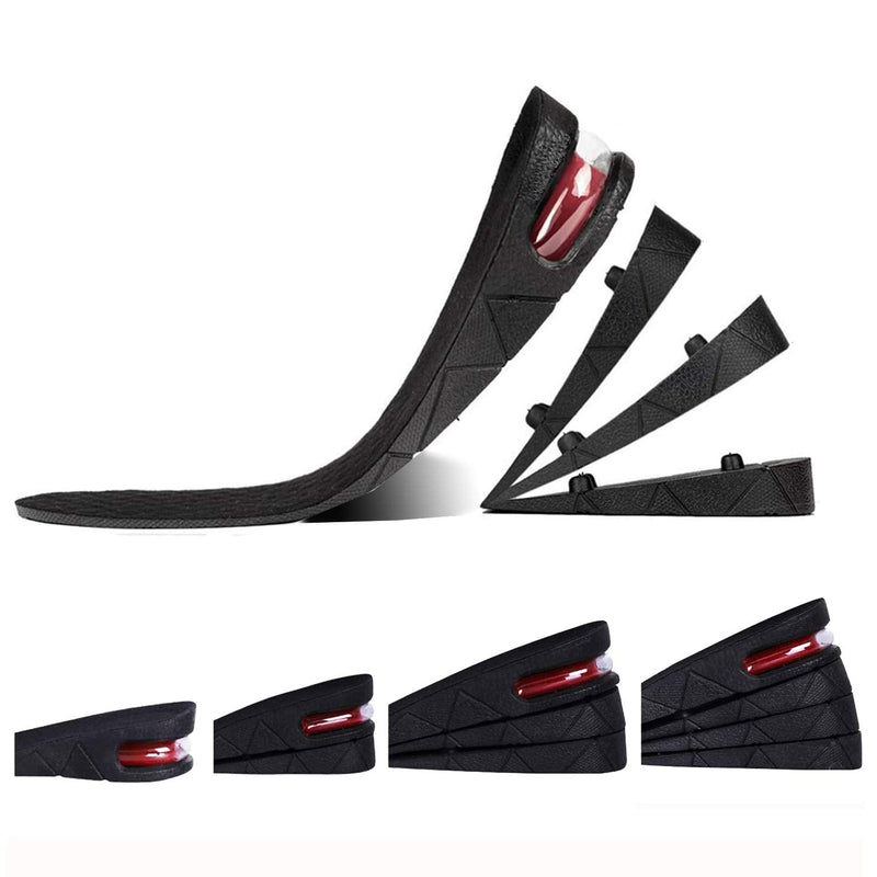 [Australia] - Height Increase Insole, 4-Layer Orthotic Heel Shoe Lift kit with Air Cushion Elevator Shoe Insole Lifts Kits Inserts for Men & Women Taller Insoles 1.2" to 3.5” Variable Height 