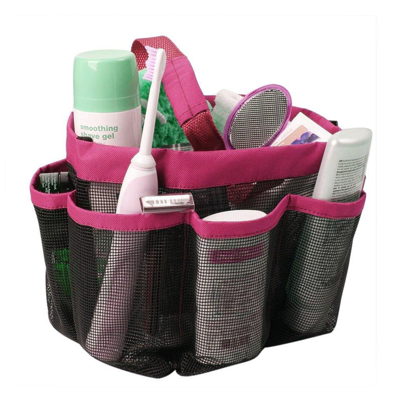 [Australia] - Hanging Toiletry Bag with 8 Compartment Mesh Shower Caddy,Quick Dry Shower Tote Bag Organizer for Cosmetics, Swimming Supplies,Bathroom Shampoo,Soap,Body Wash,Towels,Shaving Tools and Other Toiletries 1# 