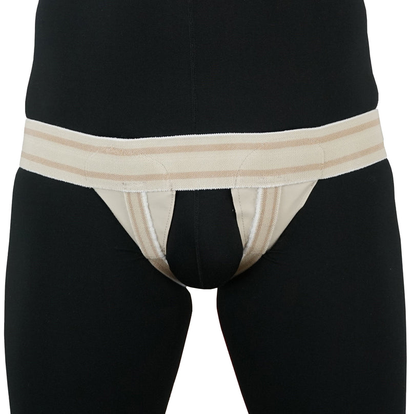 [Australia] - ORTONYX Inguinal Groin Hernia Truss Support Belt - Double Beige 1 Count (Pack of 1) 
