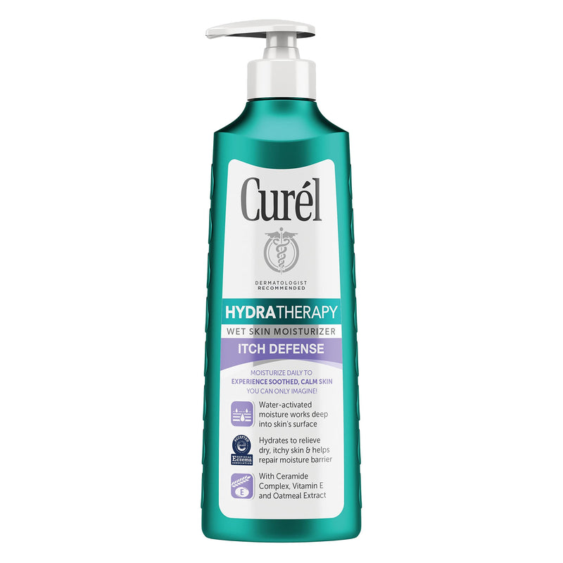 [Australia] - Curél Hydra Therapy, Itch Defense Moisturizer, Wet Skin Lotion, 12 Ounce, with Advanced Ceramide Complex, Vitamin E, & Oatmeal Extract, Helps to Repair Moisture Barrier Hydra Therapy Itch Defense 