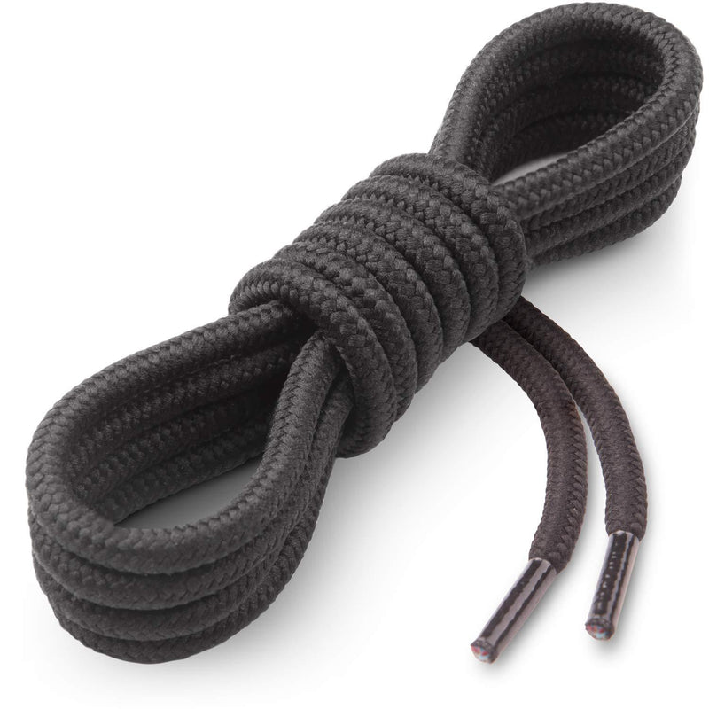 [Australia] - Miscly Round Shoelaces [1 Pair] 5/32" Thick - For Shoes, Sneakers & Boots 27" Black 